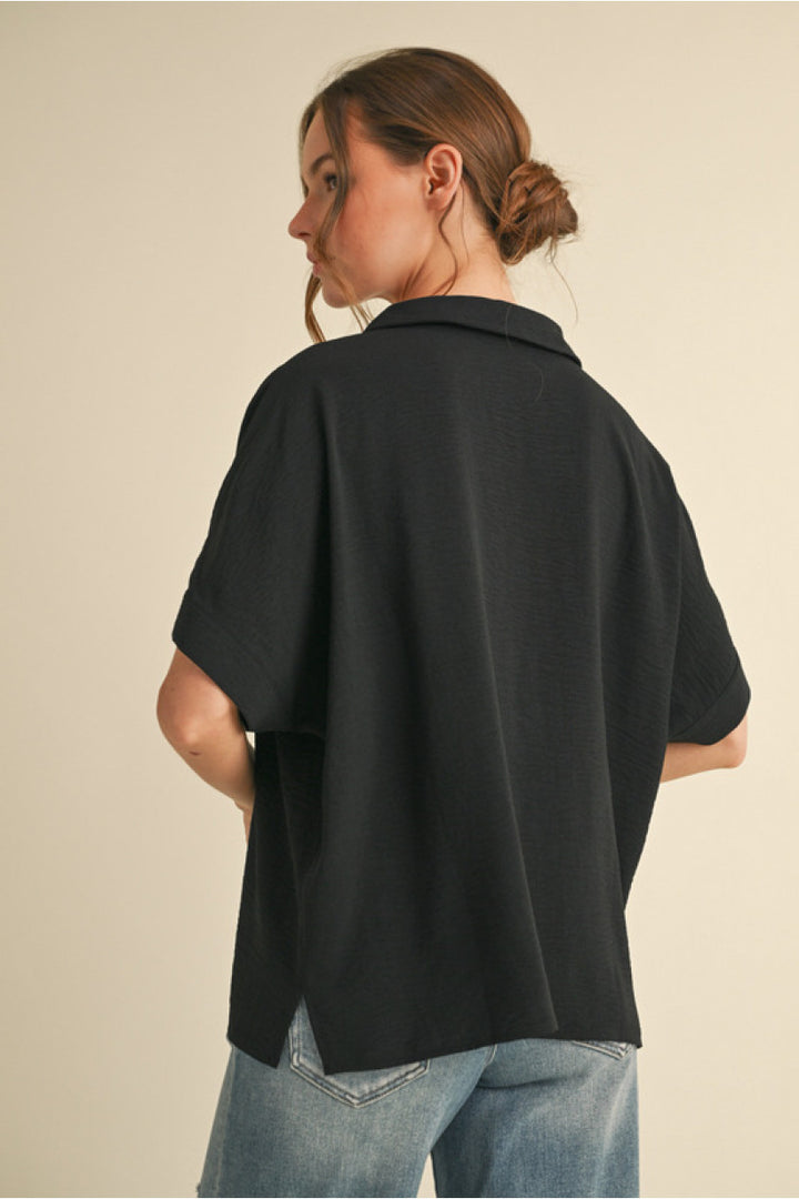 Dolman Sleeve Top in Black