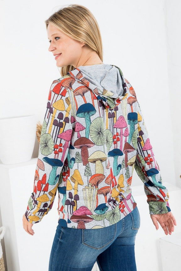 Whimsical Mushroom Hoodie