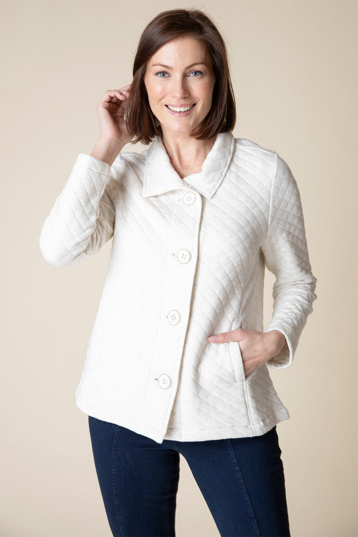 Quilted Knit Jacket