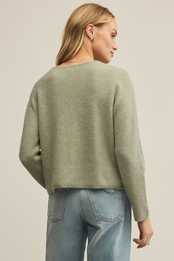 Emile Cardigan in Bay Leaf