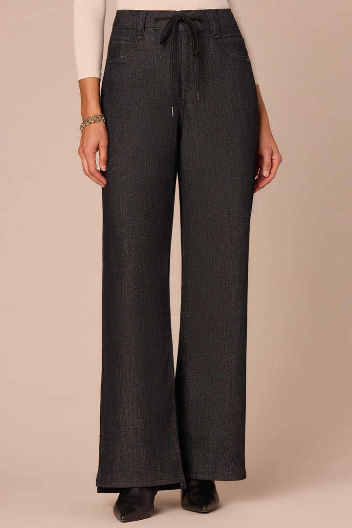 High Rise Wide Leg Jean with Side Split Seam