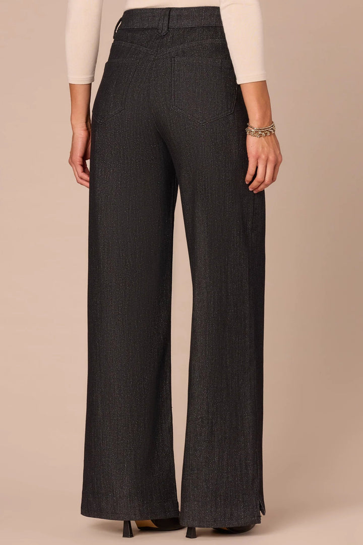 High Rise Wide Leg Jean with Side Split Seam