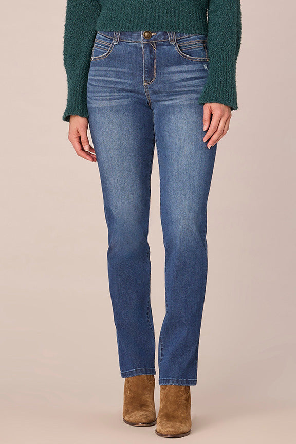 "Ab"solution Mid-Rise Straight Leg Jeans