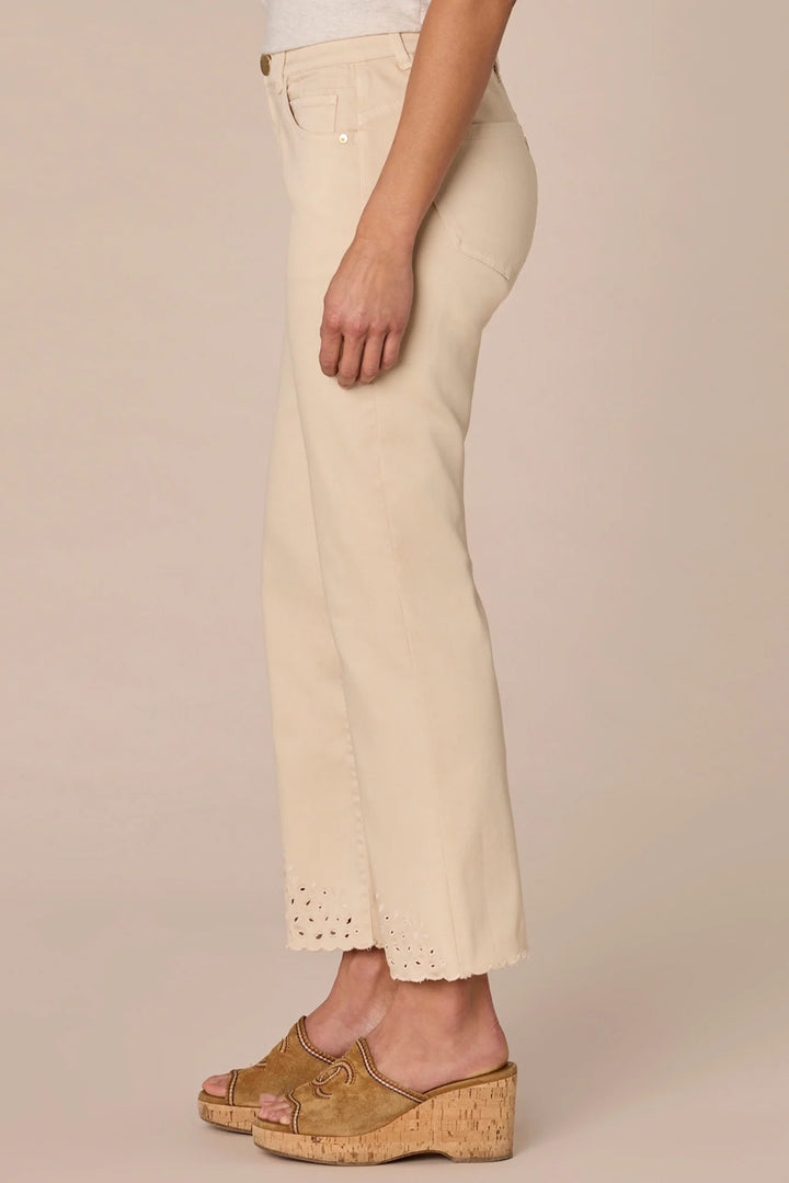 Embroidered Itty Bitty Flare Jean