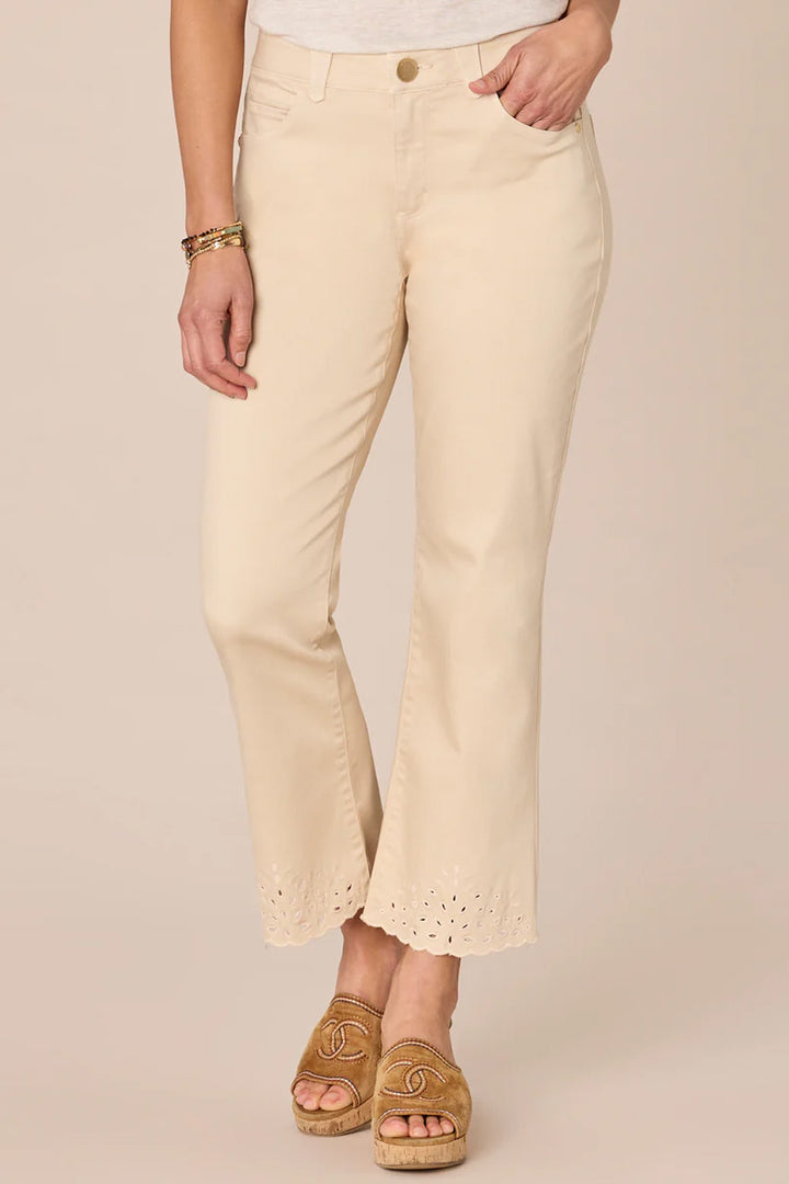 Embroidered Itty Bitty Flare Jean