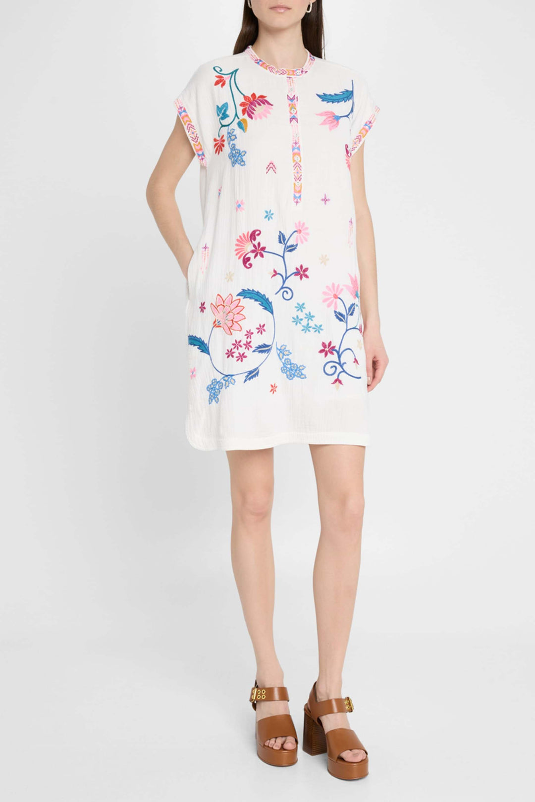 Mishti Elena Embroidered Mini Dress