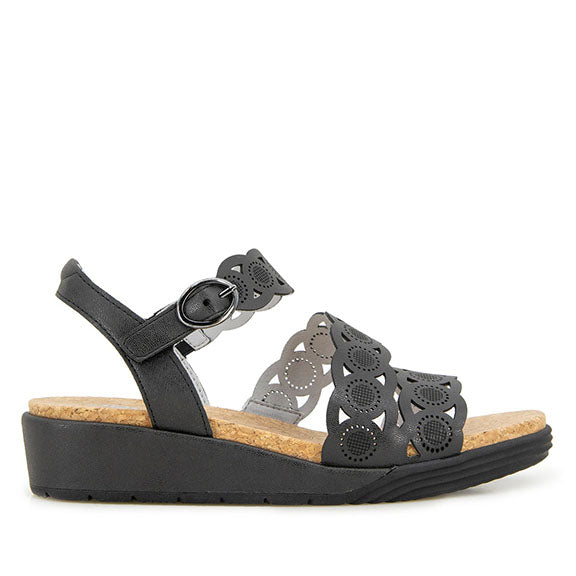 Winona Sandal in Black Shimmer