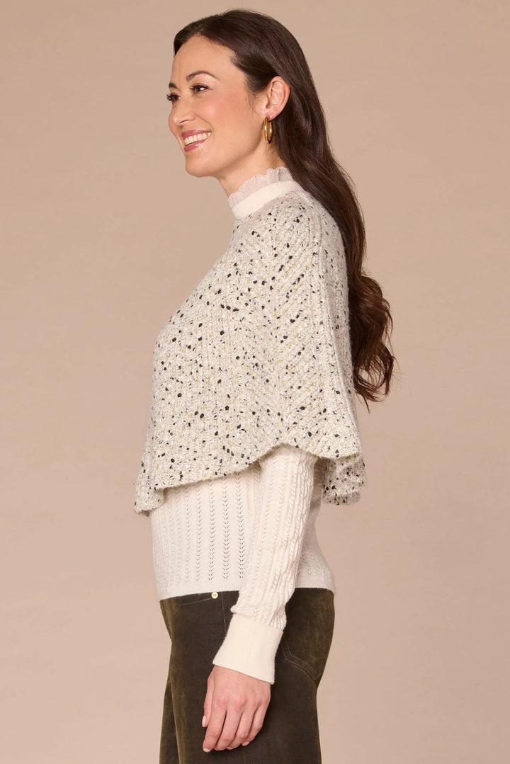 Round Neck Sweater Capelet