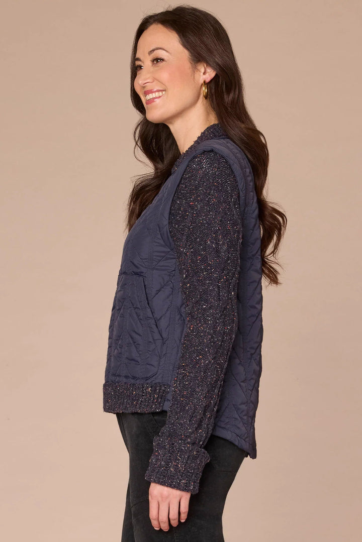 Long Sleeve Stand Collar Quilted Jacket