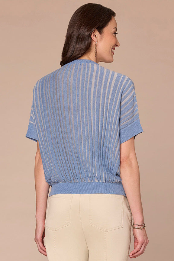 Dolman Sleeve Stripe Sweater
