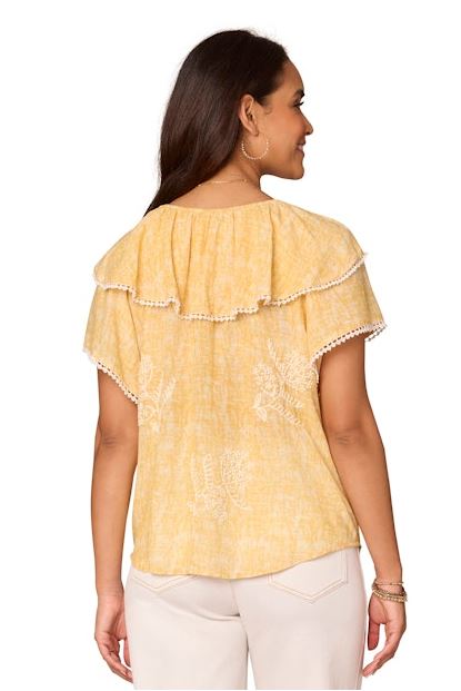 Double Layer Flounce Top