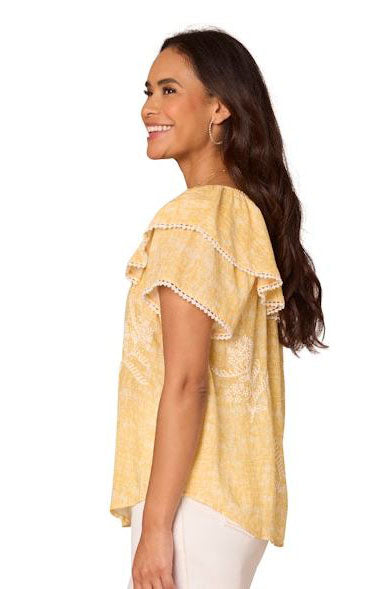 Double Layer Flounce Top