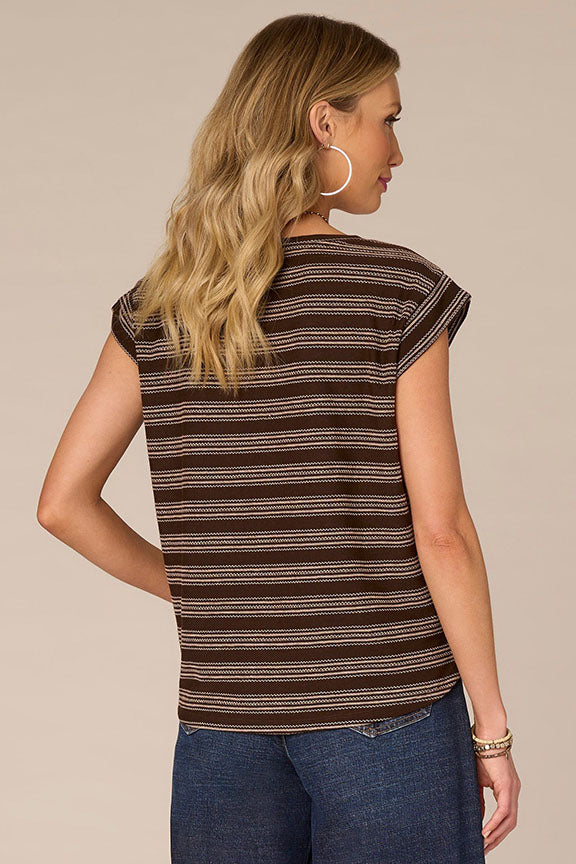 Cap Sleeve Scoop Neck Top