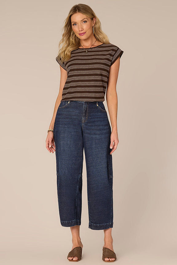 Cap Sleeve Scoop Neck Top