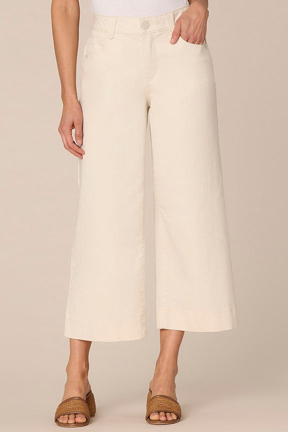 "Ab"solution High Rise Cropped Wide Leg Jeans