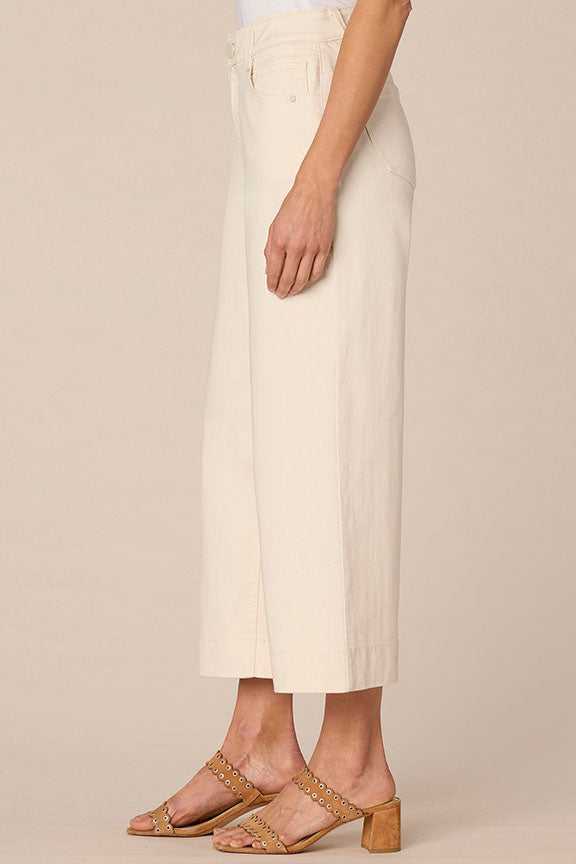 "Ab"solution High Rise Cropped Wide Leg Jeans