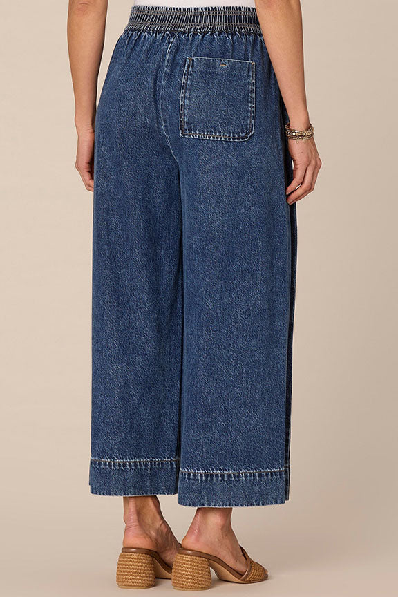 Skyrise Cropped Wide Glider Jeans
