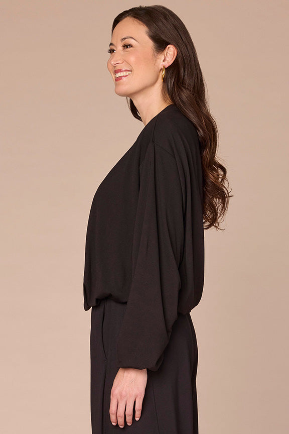 Barrel Sleeve Knit Pullover