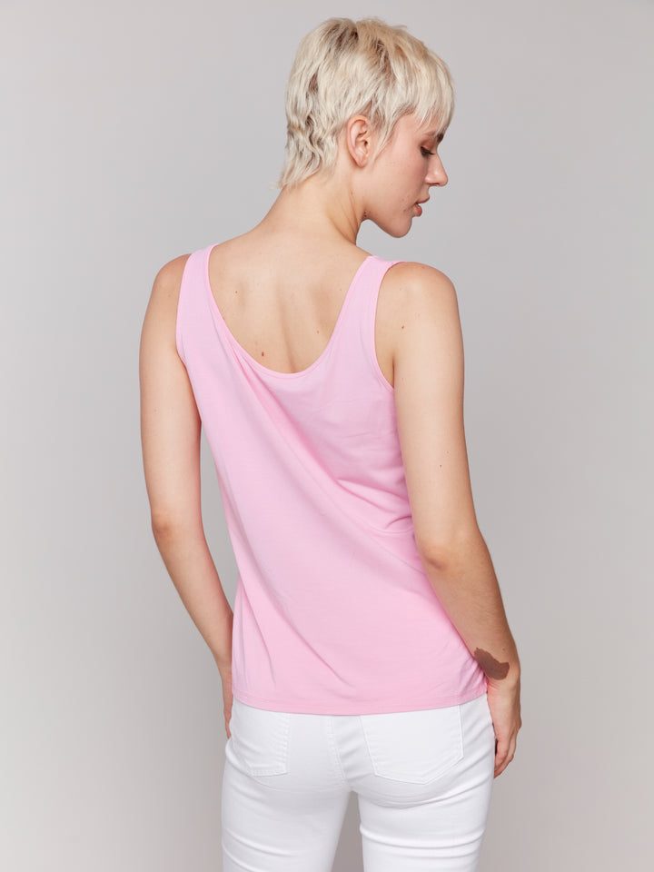 Reversible Bamboo Cami - Petal