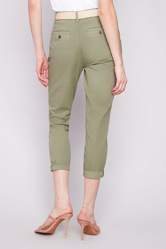 Slim Fit Pants in Celadon