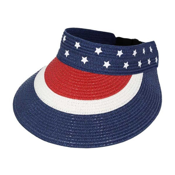 American Flag Roll-up Visor