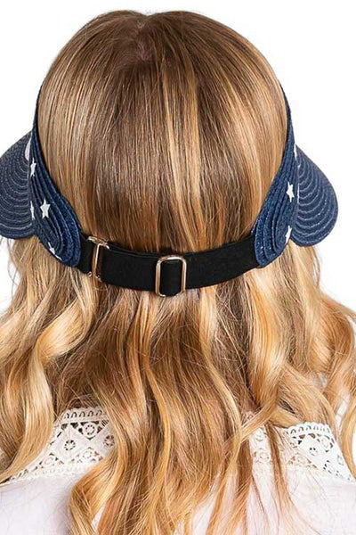 American Flag Roll-up Visor