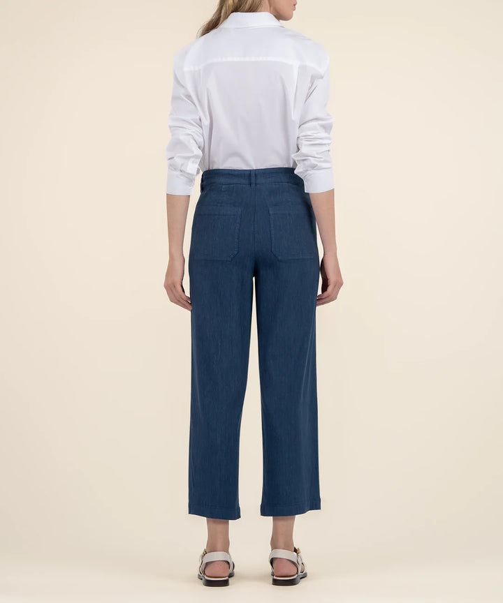 Topaz Wide Leg Pant - Ocean Blue