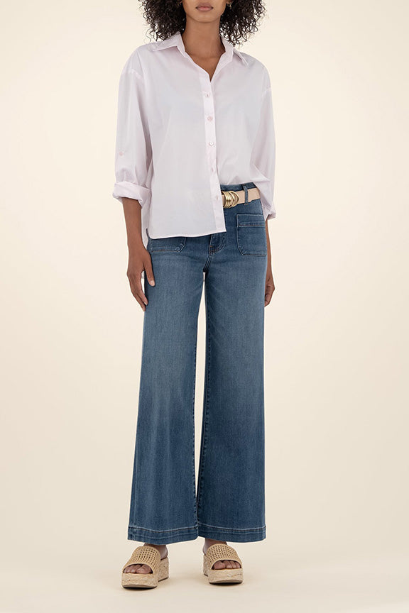 High Rise Wide Leg Meg Jean