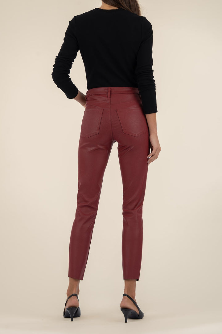 Charlize Coated and Cropped Skinny Pant