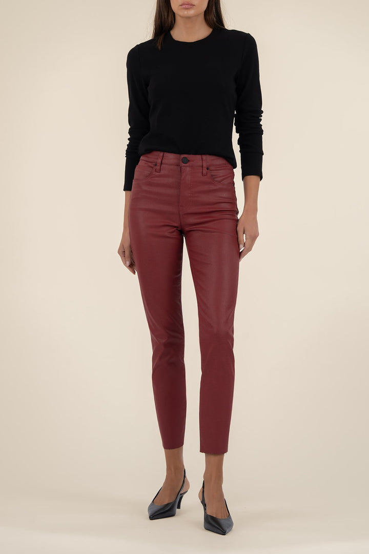 Charlize Coated and Cropped Skinny Pant