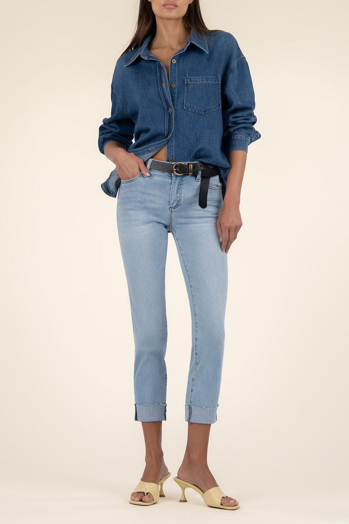 Amy Crop Straight Leg Jean