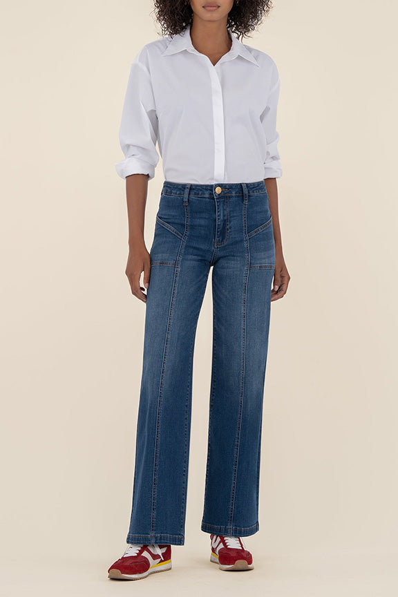 High Rise Wide Leg Jean