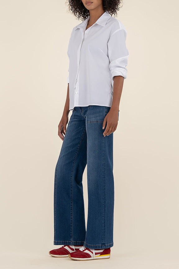 High Rise Wide Leg Jean