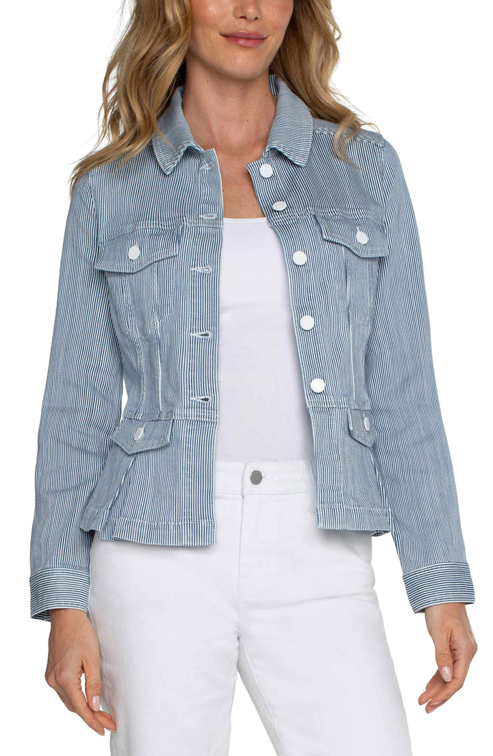 Peplum Denim Jacket
