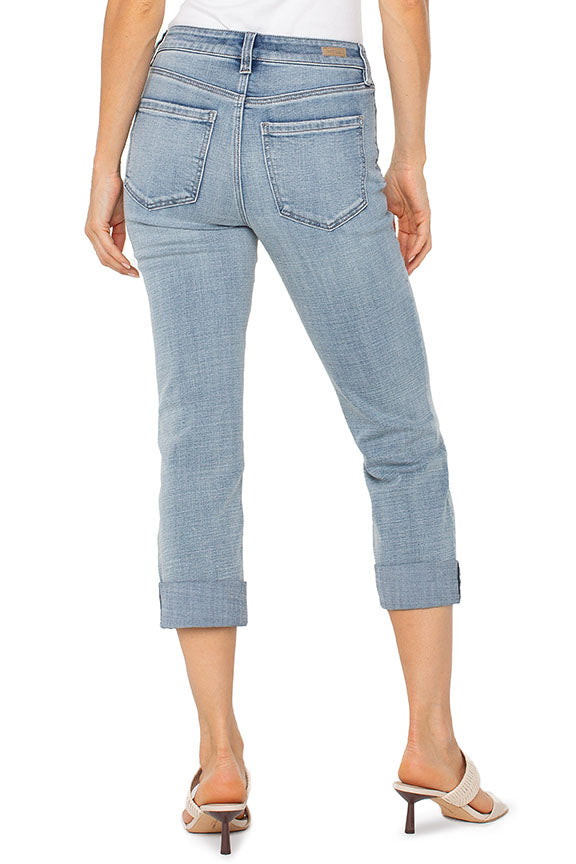 Charlie Crop Wide Rolled Cuff Jean