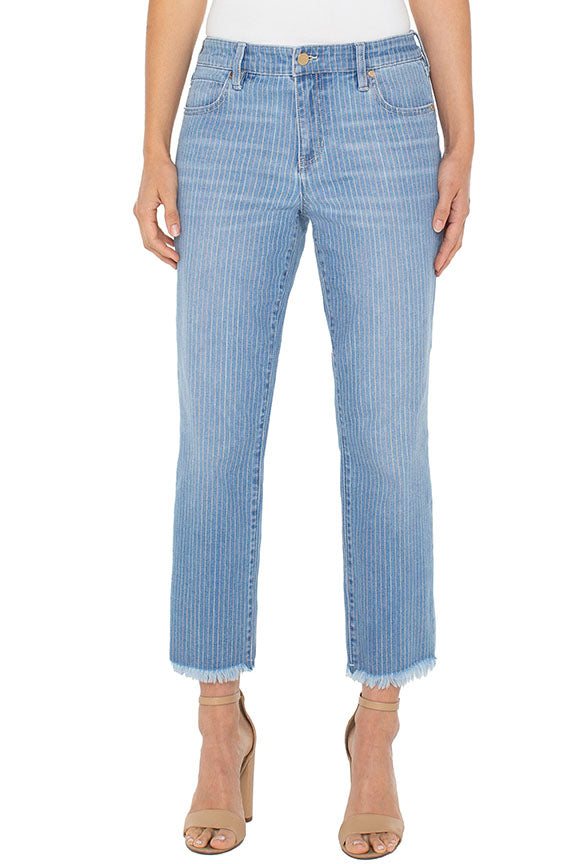 Live Relaxed Skinny Jean with Frayed Hem
