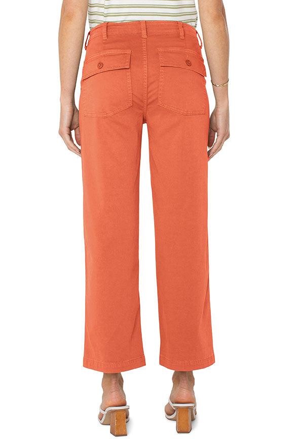 Cargo Crop Wide Leg Pant