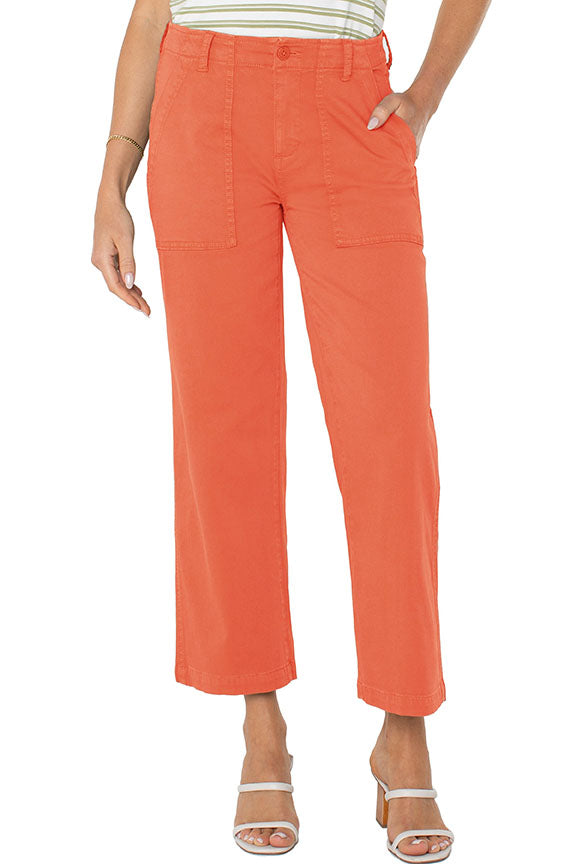 Cargo Crop Wide Leg Pant