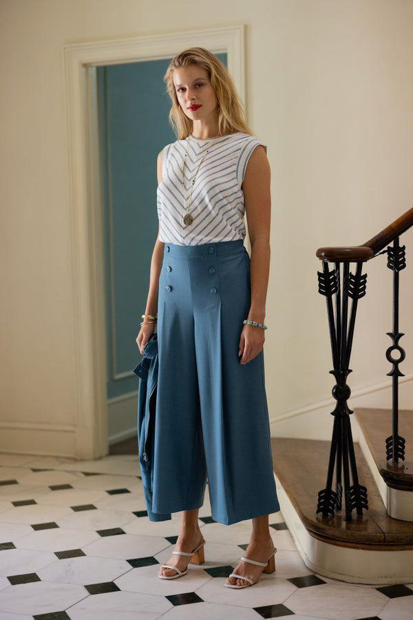 Sailor Crop Wide Leg