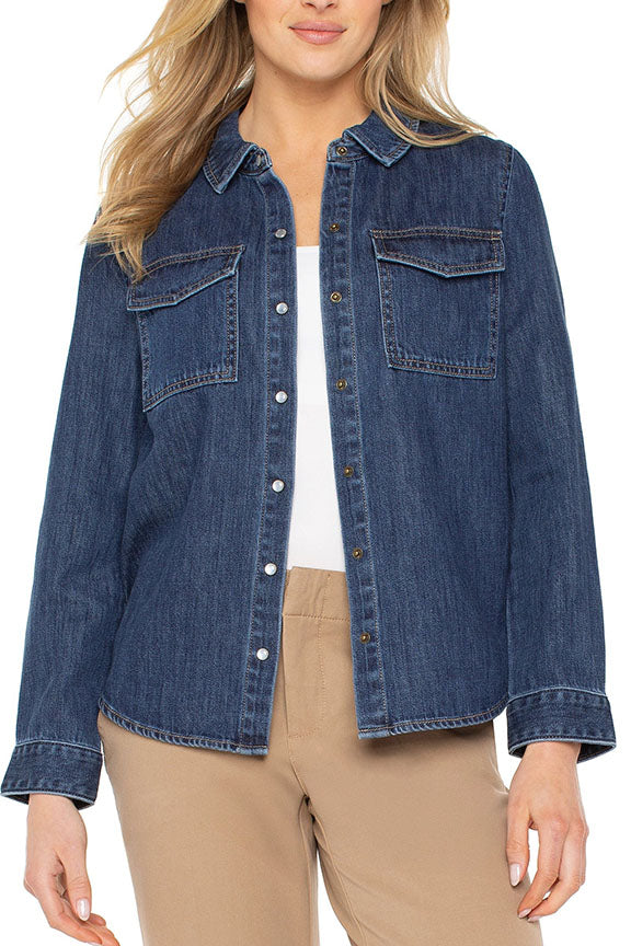 Denim Button Down Shirt