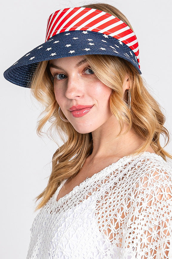 Roll-up Patriotic Visor