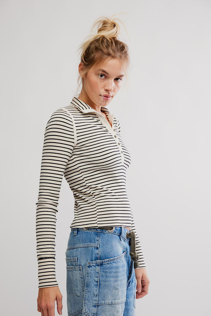 Lake Henley Stripe Shirt