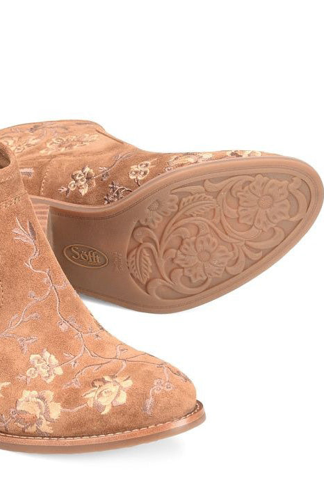 Aisley Bootie in Brown Floral