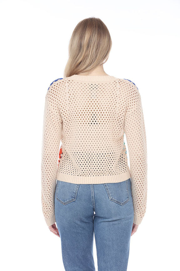 Cassia Floral Block Cardigan