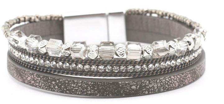 Bead and Crystal Fashion Bracelet