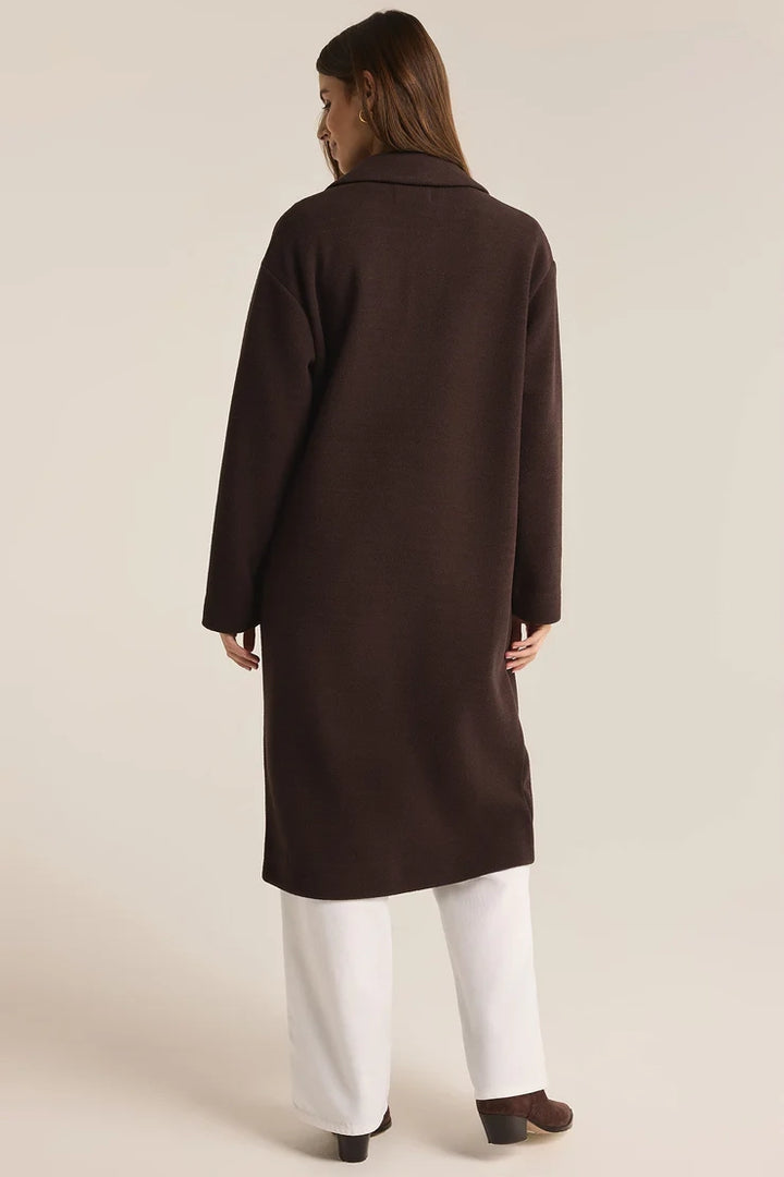 Mason Knit Coat - Coffee Bean