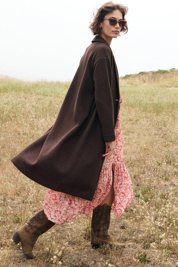 Mason Knit Coat - Coffee Bean