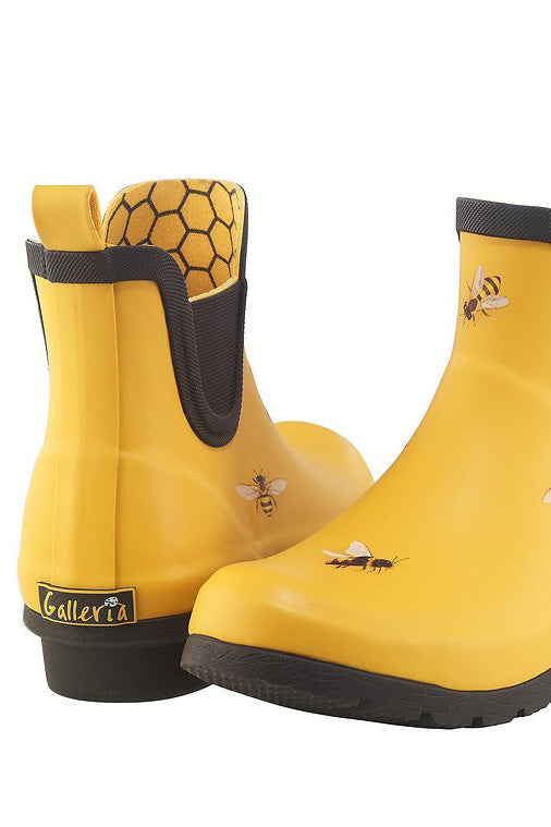 Gold Bees Chelsea Rain Boot