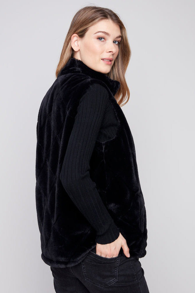 Faux Fur Reversible Vest