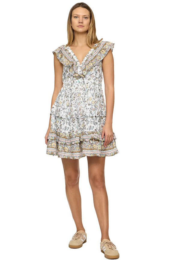 Clio Flutter Sleeve Mini-dress